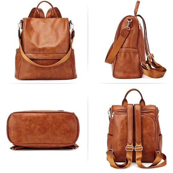 Womens Backpack Purse Fashion Large Shoulder Designer Bag For Women Travel - Picture 6 of 6